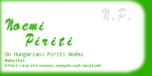noemi piriti business card
