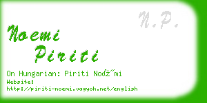 noemi piriti business card